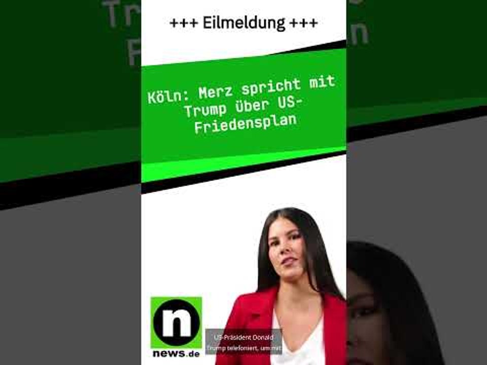 Merz spricht mit Trump über US-Friedensplan