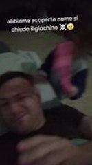 Little Girl Hits Father Playfully