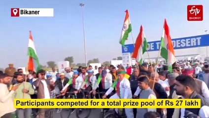 Tour The Thar: 786 Cyclists Compete In Bikaner's Grand Cycle Rally