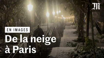 Neige : la butte Montmartre se transforme en terrain de jeu pour les Parisiens