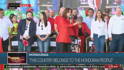 HONDURAS l Pres. Candidate Moncada assures 130 years of bipartisan rule will be defeated