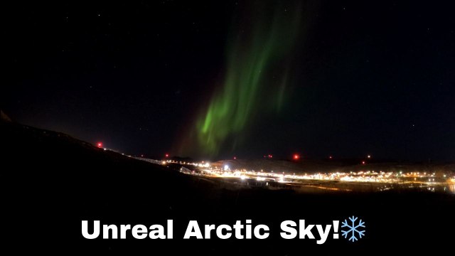 Hammerfest sky lights up as Northern Lights dance over cloud-free night