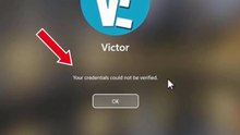 Credentials could not be verified Windows 11/10 fix