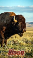 Bison – The Majestic Giants of the Plains 🦬🌾