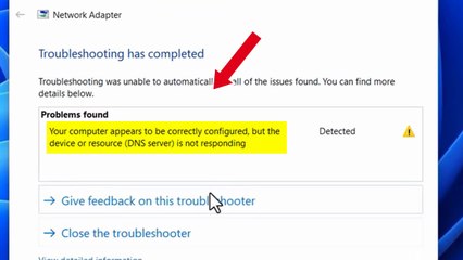 Your computer appears to be correctly configured, but the device or resource (DNS server) is not responding - Solved
