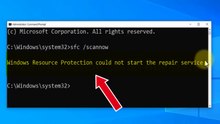 windows resource protection could not start the repair service sfc scannow - Solved