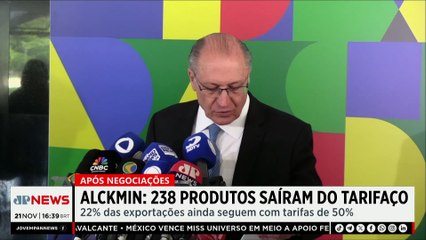 Alckmin enaltece negociações Brasil-EUA e fala em revogar sanções contra autoridades