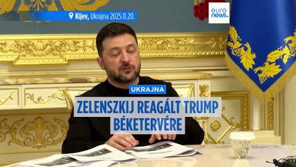 Zelenszkij reagált Trump béketervére