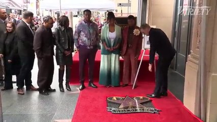 Chadwick Boseman posthumous star unveiling on the Hollywood Walk of Fame