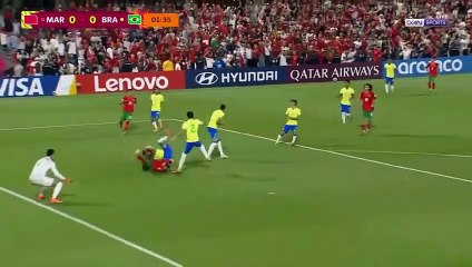 ملخص مباراة المغرب والبرازيل 2-1  اهداف المغرب والبرازيل _ هزيمة المغرب في اخر الداقائق_