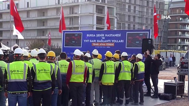 Bursa Şehir Hastanesi ve YHT Garı bağlantı yollarının temeli atıldı