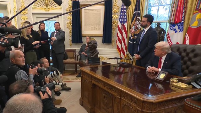 Trump Pats Zohran Mamdani and Encourages Him to Reaffirm His ‘Fascist’ Remark