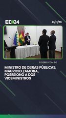 Ministro de Obras Públicas, Mauricio Zamora, posesionó a dos viceministros