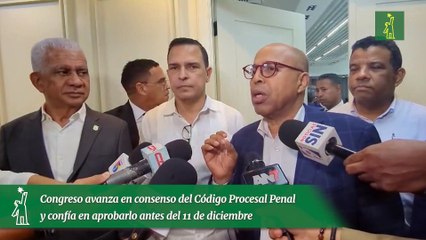 Congreso avanza en consenso del Código Procesal Penal y confía en aprobarlo antes del 11 de diciembre