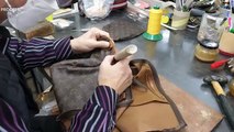 Process of Restoring OLD LOUIS VUITTON Bag. Korean Restoration Artisan.