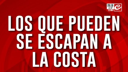 Fin de semana largo: los que pueden se escapan a la costa