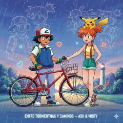 Pokemon Ash le canta a misty Entre Tormentas y Caminos