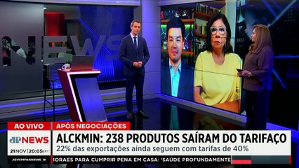Alckmin: "Ainda queremos excluir mais produtos de tarifas dos EUA"; Dora, Denise e Kobayashi analisam