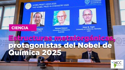 Estructuras metalorgánicas, protagonistas del Nobel de Química 2025