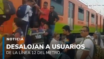 Desalojan a usuarios de la Línea 12 del Metro de la CDMX por una falla eléctrica