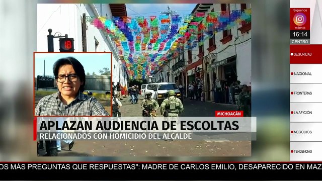 La Fiscalía aplaza la audiencia de escoltas relacionados con el asesinato de Carlos Manzo