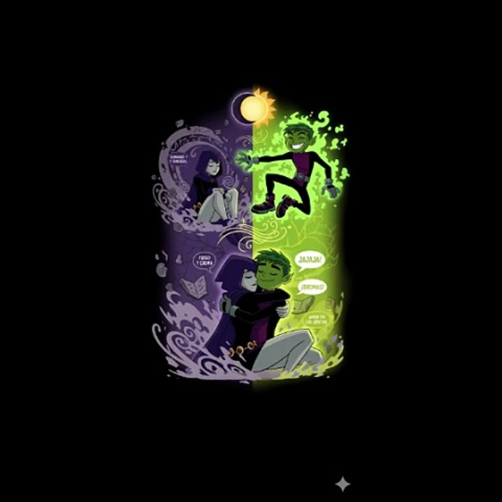 Teen titans raven le canta a chico bestia Sombras y Sonrisas