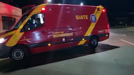 Vítima de queda sofre corte na cabeça e é socorrida pelo Siate no Bairro Parque São Paulo