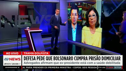Defesa de Bolsonaro pede ao STF que ex-presidente cumpra prisão domiciliar