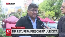 Dirigente del MIR afirma que recuperaron su personería jurídica y que participarán en las elecciones subnacionales