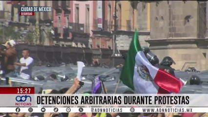 El Zócalo CDMX se volvió un espacio de represión; ciudadanos detenidos sin motivo