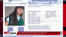 La Comisión Nacional de Búsqueda solicita apoyo para localizar a Aislinn Damiana de 12 años
