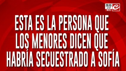 Esta es la persona que los menores dicen que habría secuestrado a Sofia