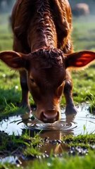 LEOPARD AND BABY COW #cow #leopard