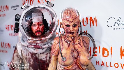 Heidi Klum Steps Out as Alien at 20th Annual Halloween Party | THR News
