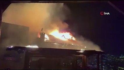 Bursa\'daki bir kafede yangın