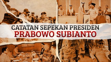 Catatan Sepekan Presiden Prabowo Subianto