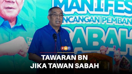 Rumah mampu milik, bantuan tunai RM100 antara tawaran jika BN tawan Sabah