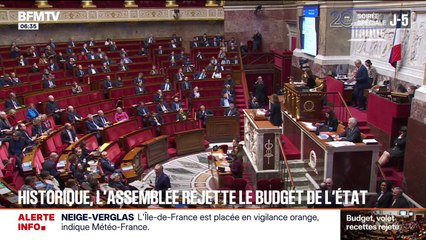L'Assemblée nationale rejette à la quasi-unanimité le budget de l'État pour 2026