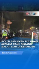 AKSI BALAP LIAR! PULUHAN REMAJA DIAMANKAN POLISI DI KEPANJEN DINI HARI
