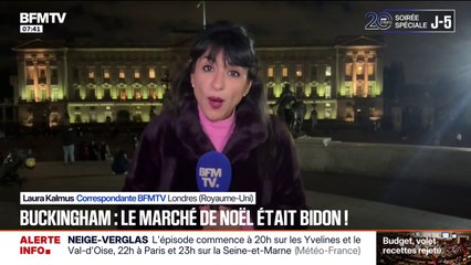 Des touristes trompés par un faux marché de Noël devant Buckingham Palace généré par IA