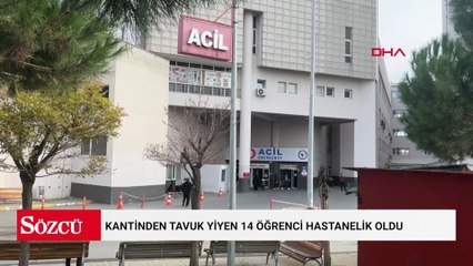 Kantinden tavuk yiyen 14 öğrenci hastanelik oldu