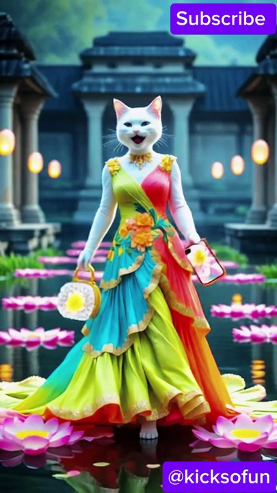 Lasy cat fashion show