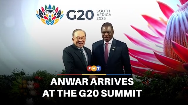 Anwar arrives at the G20 Summit in Johannesburg, South Africa