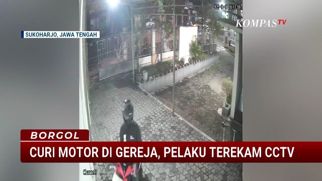 Aksi Pencurian Motor di Gereja, Pelaku Terekam CCTV | BORGOL