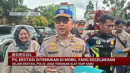 Pil Ekstasi dan Alat Isap Sabu Ditemukan di Mobil yang Kecelakaan | BORGOL