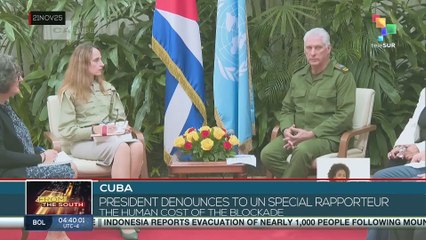 CUBA l President denounces to UN rapporteur the human cost of the blockade