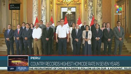PERU l Records highest homicide rate in seven years