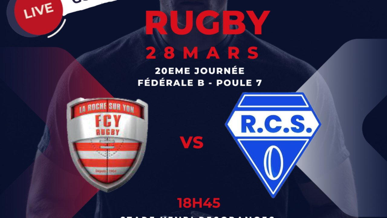 Rugby Club Sablais / FCY Rugby La Roche sur Yon - Vidéo Dailymotion