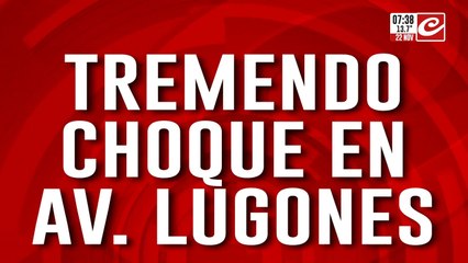 Tremendo accidente sobre la avenida Lugones: hay varias personas heridas