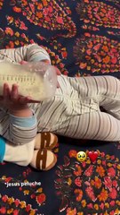 Jimena Barón  mostró orgullosa la sorprendente habilidad de su bebé con tal sólo cinco meses